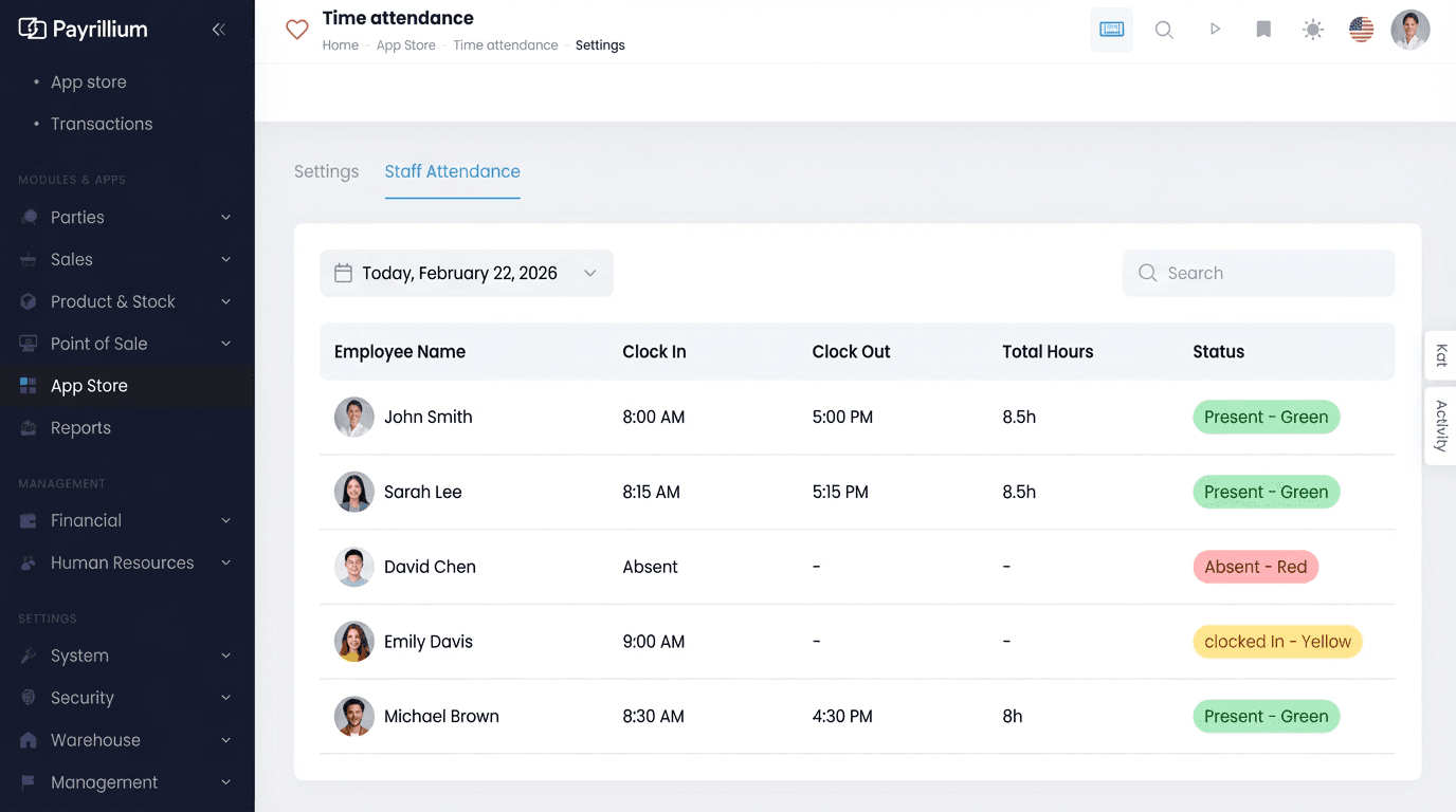 Time & Attendance
